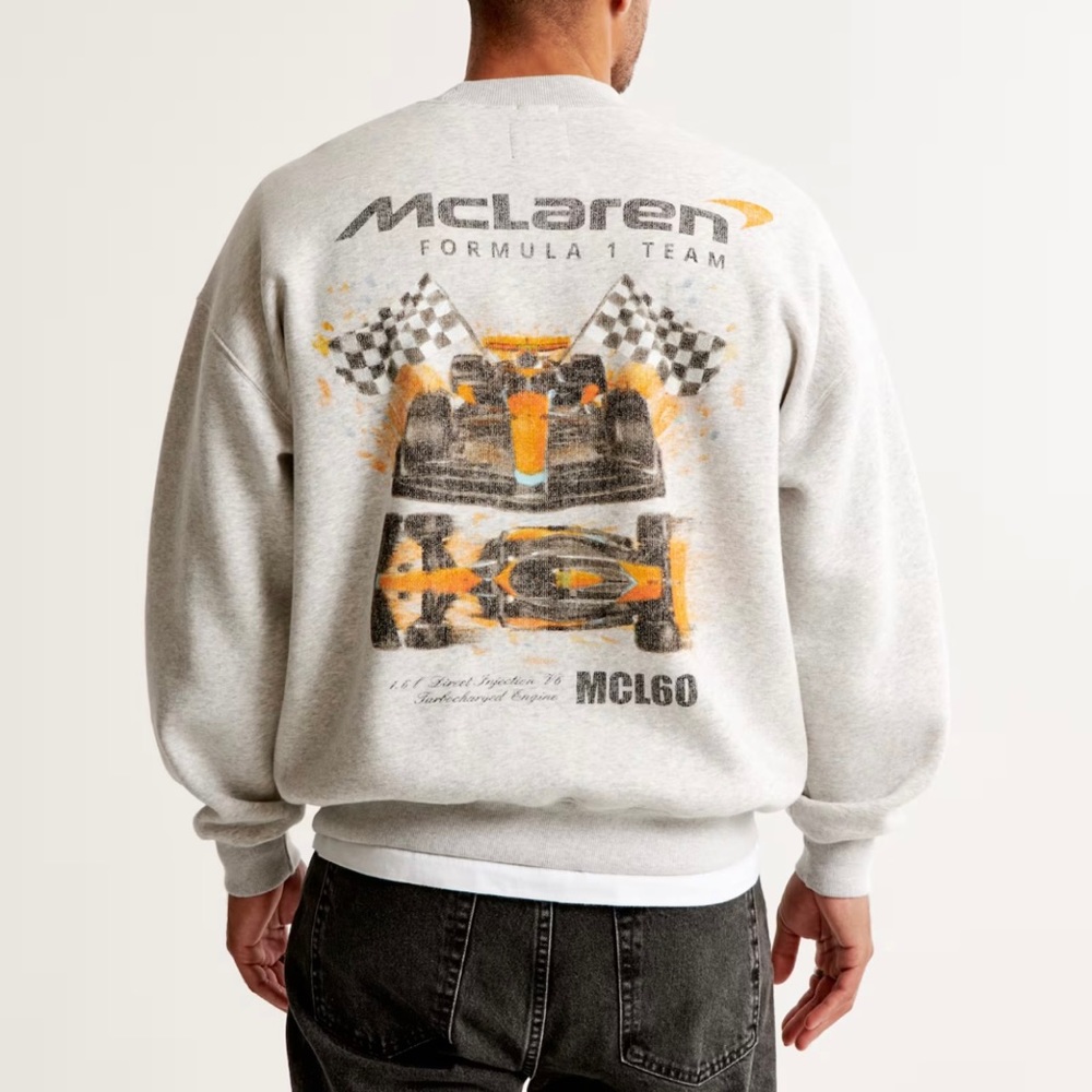 Abercrombie & Fitch McLaren Graphic Crew Sweatshirt